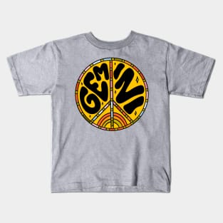 Gemini Peace Sign Kids T-Shirt